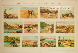 image of 1958 Chinese poster China's economic construction